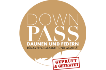 Christian Fischbacher Daunendecken Downpass Zertifikat