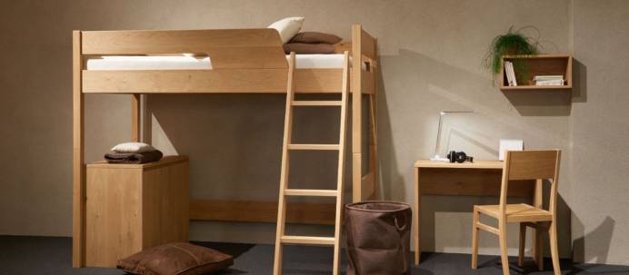 Gaderform Massivholzbett Castello