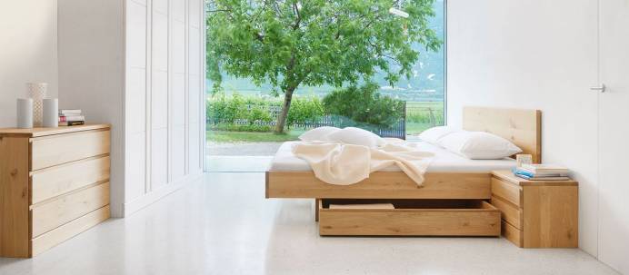 Gaderform Massivholzbett New York