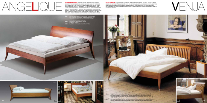 Massivholzbetten Luna Bett Angelique und Venja
