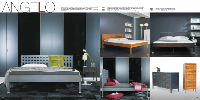 Massivholzbetten Luna Bett Angelo