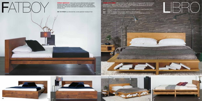 Massivholzbetten Luna Bett Fatboy und Libro