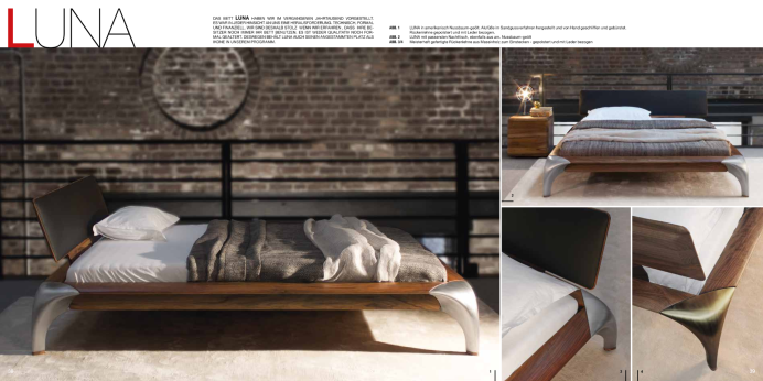 Massivholzbetten Luna Bett Luna