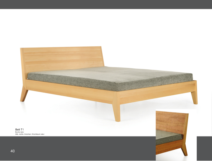Massivholzbetten Zack Bett T1
