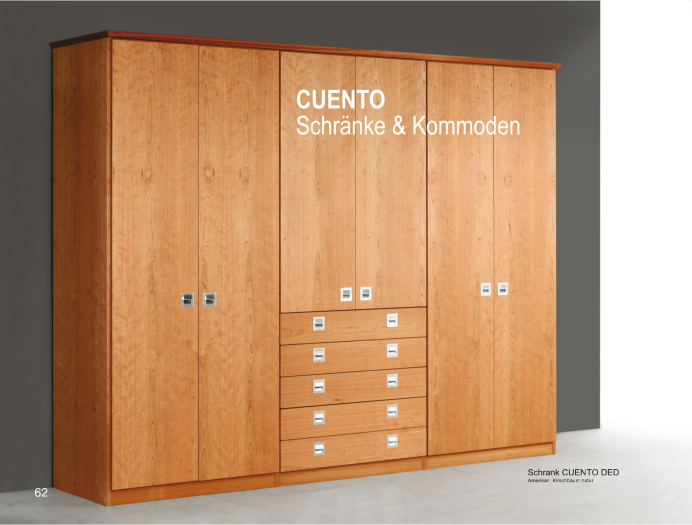 Massivholzbetten Zack Schrank Cuento DED