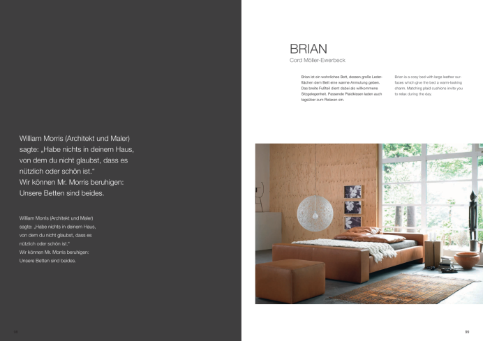 Polsterbetten Moeller Design Bett Brian