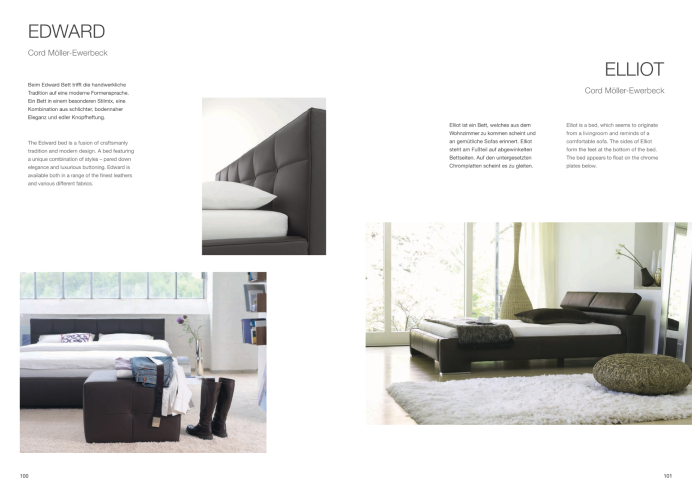 Polsterbetten Moeller Desin Bett Edward und Elliot