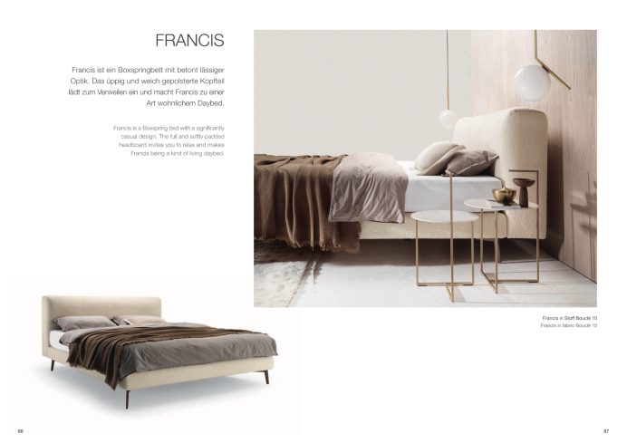 Polsterbetten Moeller Desing Bett Francis