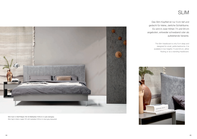 Polsterbetten Moeller Design Bett Slim